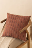 Linen Ebon Quilted Cushion Cover