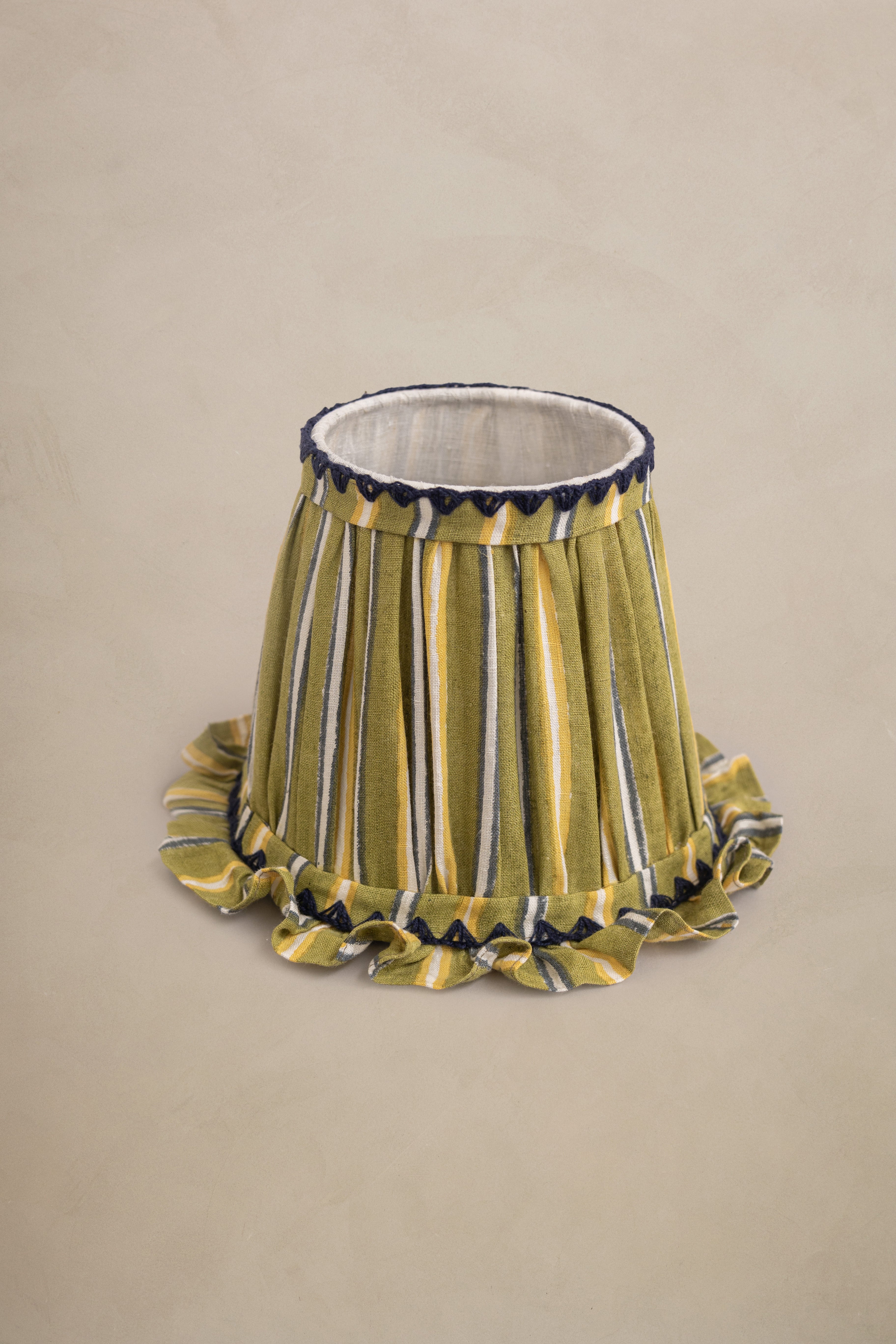 Linen Stria Lamp Shade