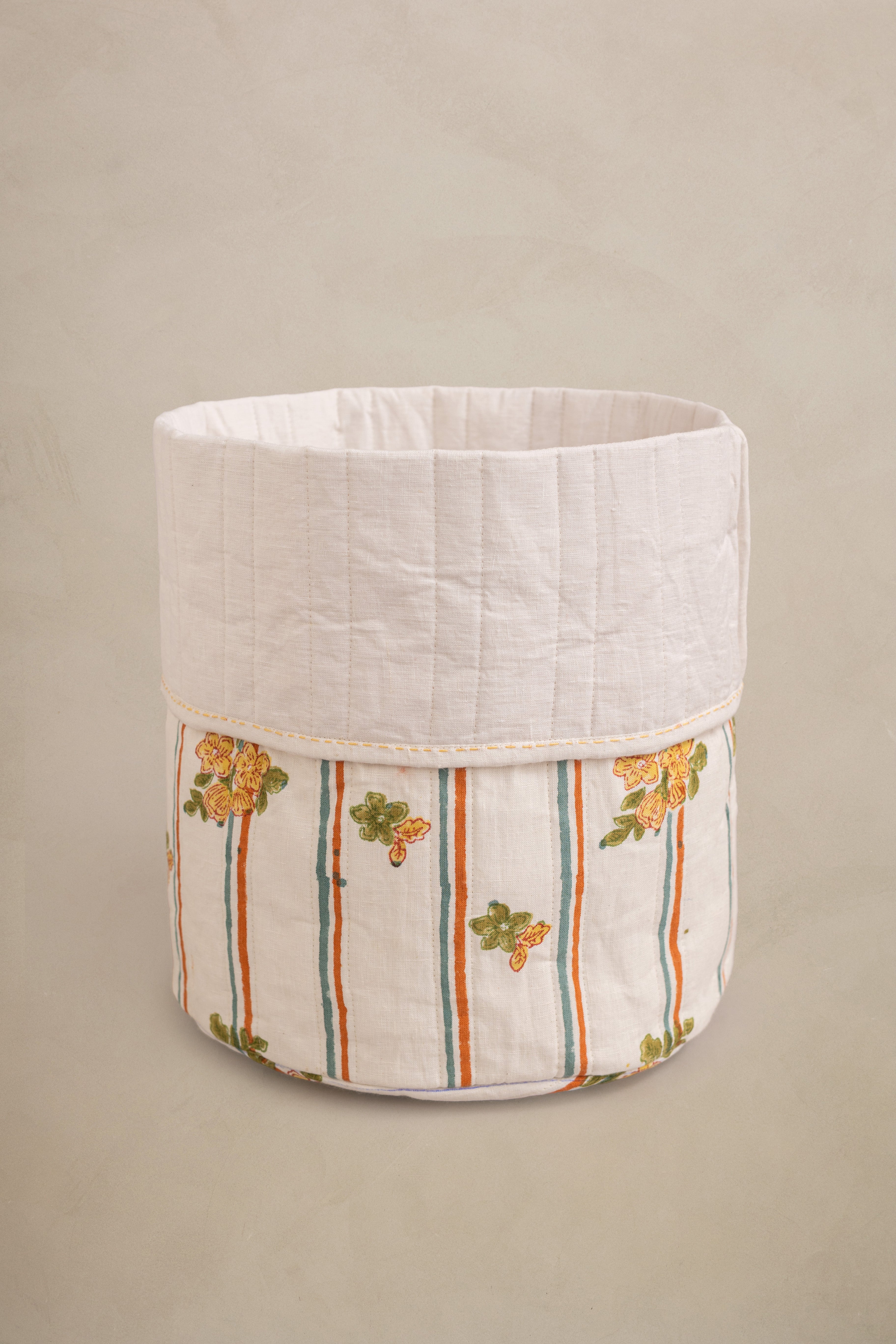 Linen Bloom Basket