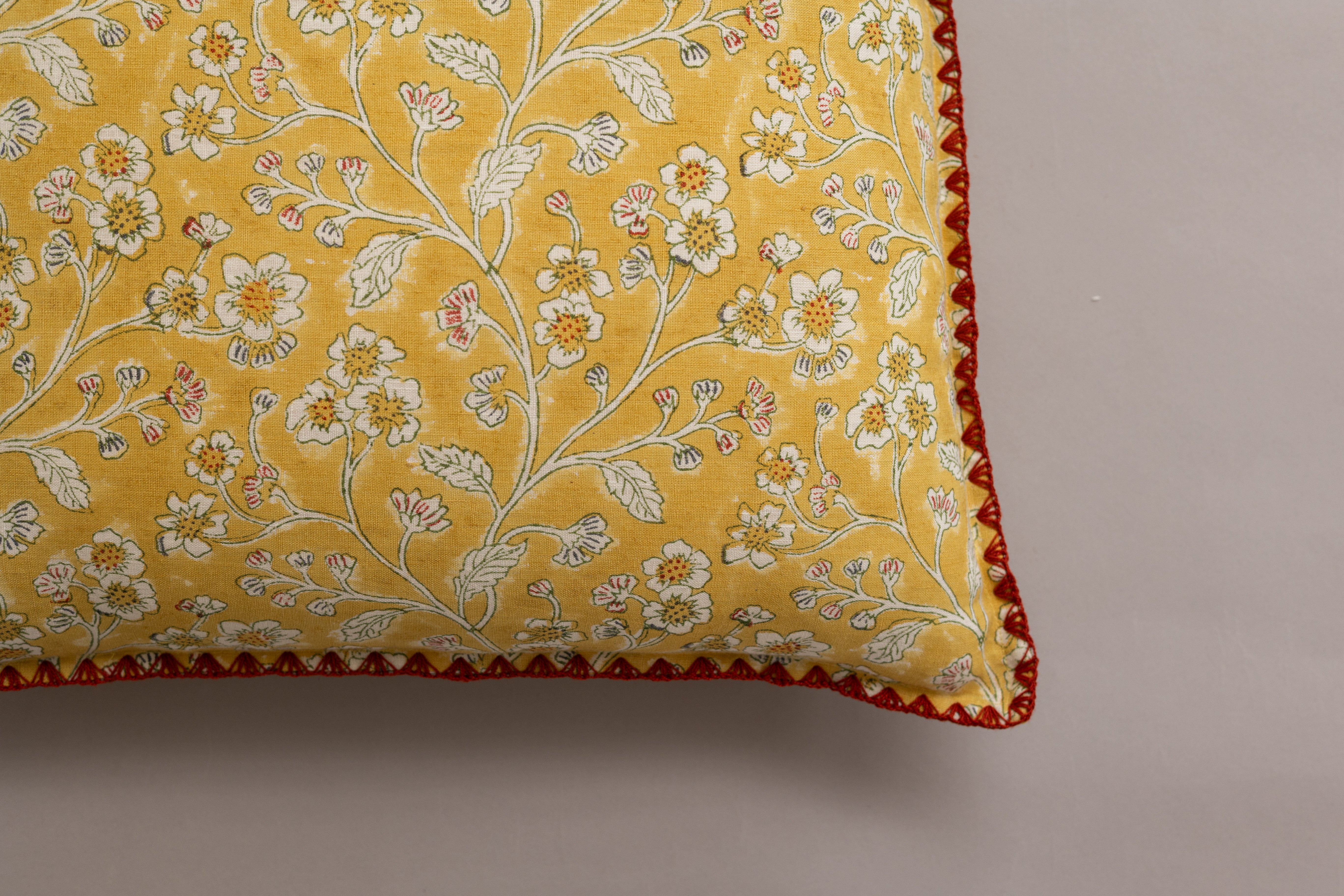Linen Inlay Cushion Cover