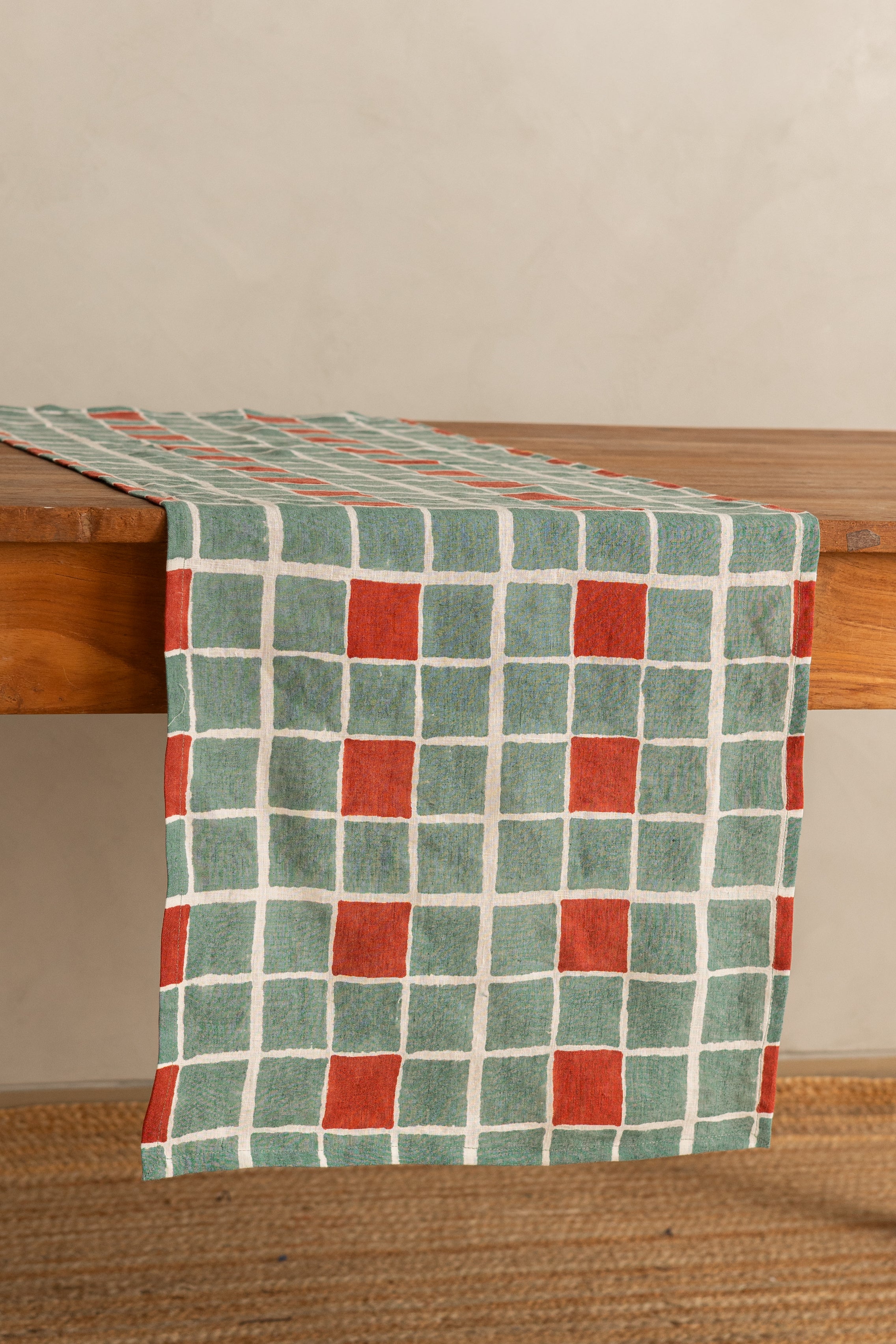 Linen Tessera Table Runner