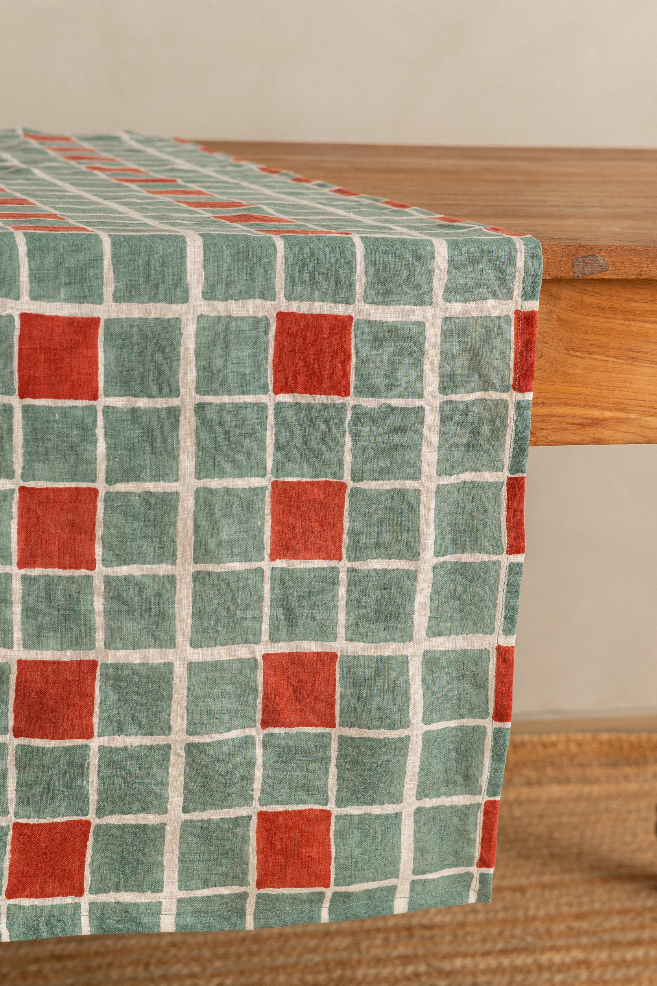 Linen Tessera Table Runner