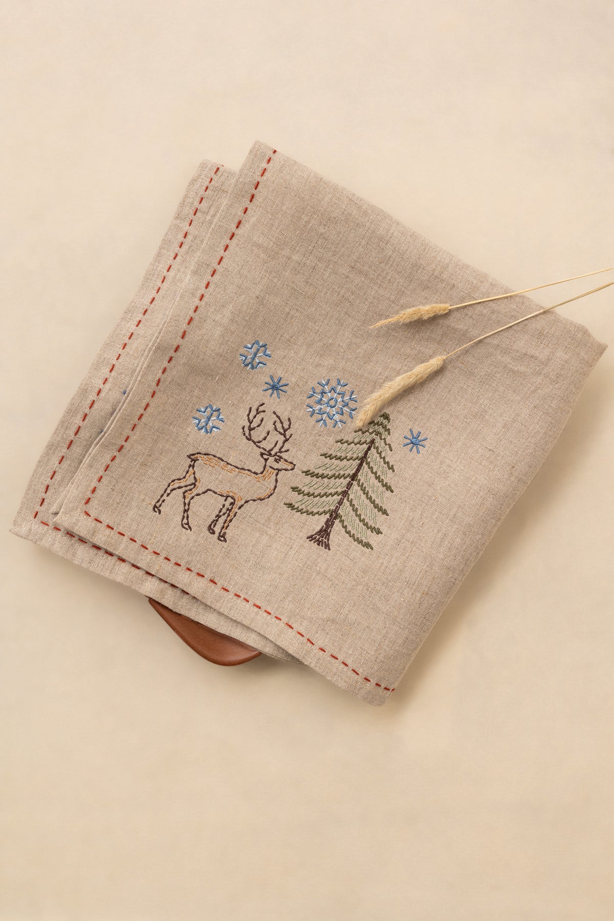 Linen Noel Napkin Set