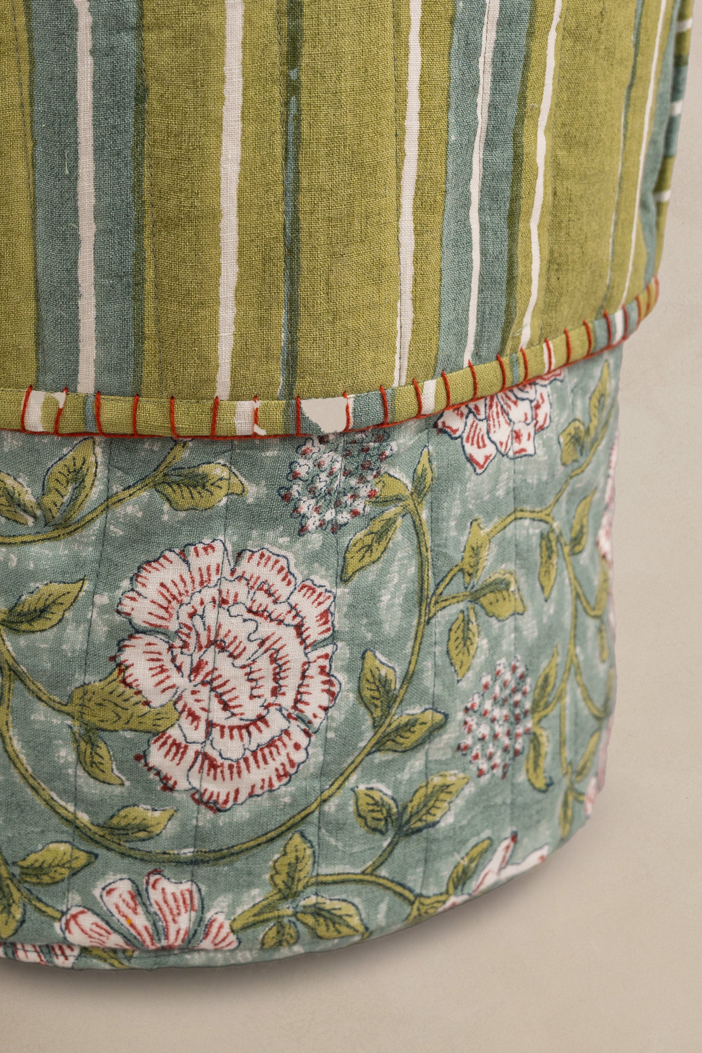 Linen Veridian Basket