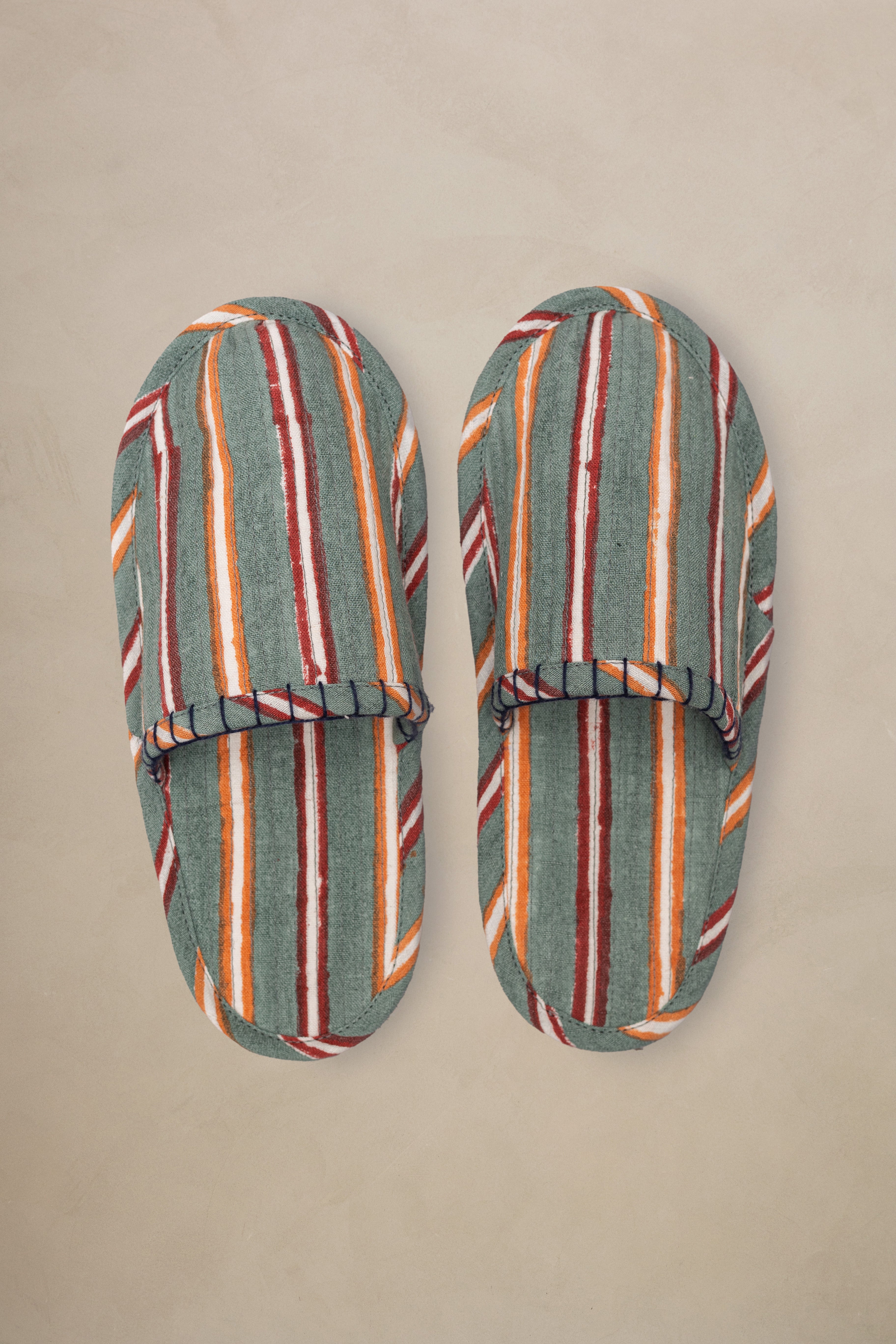 Linen Strand Slippers