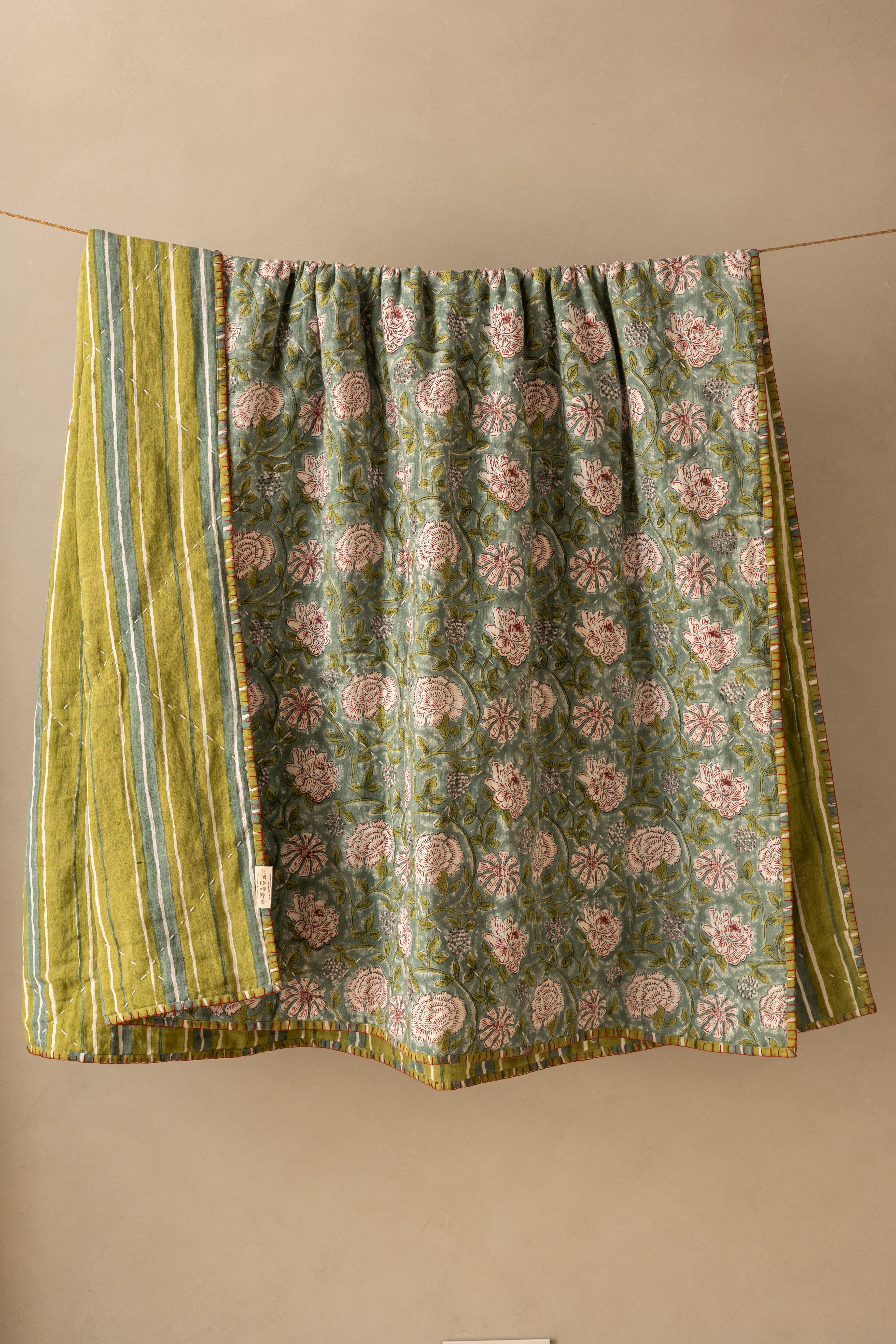 Linen Veridian Quilt