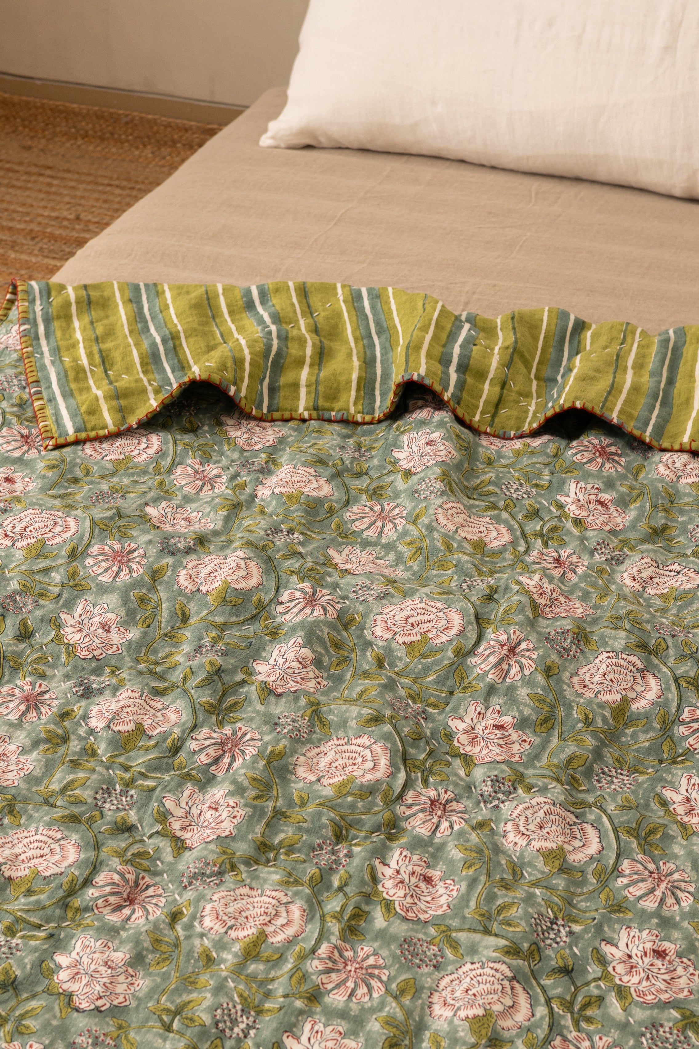 Linen Veridian Quilt