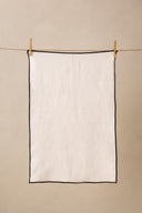 Linen Black Needled Kitchen Towel