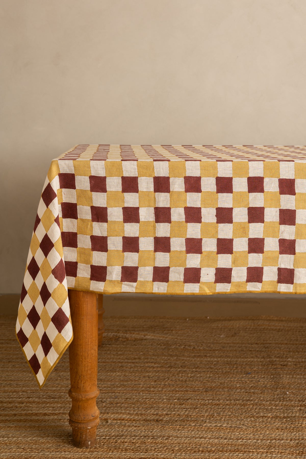 Linen Ochre Tablecloth