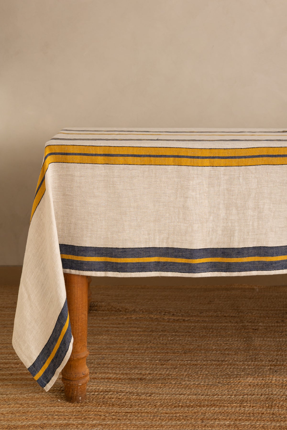 Linen Herringbone Tablecloth