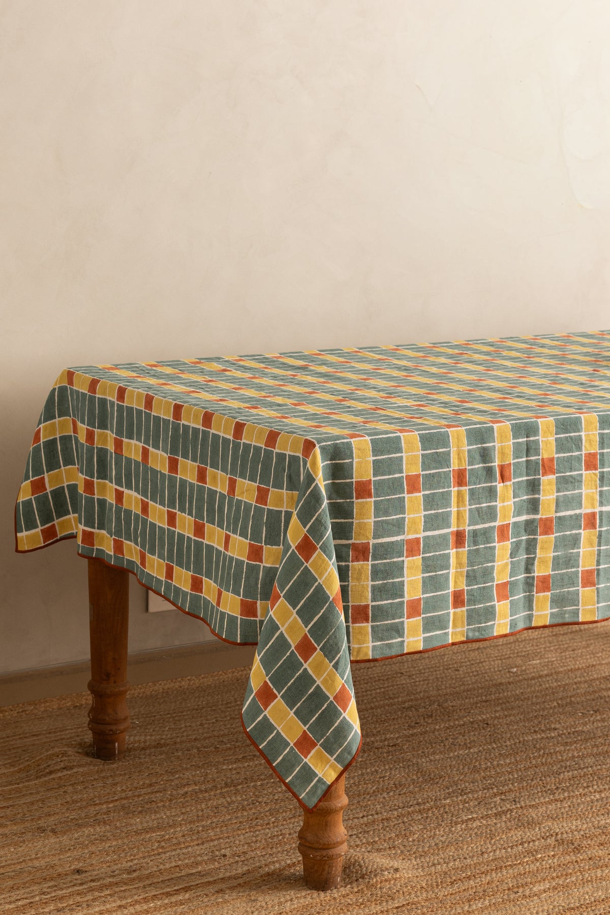 Linen Mosaic Tablecloth