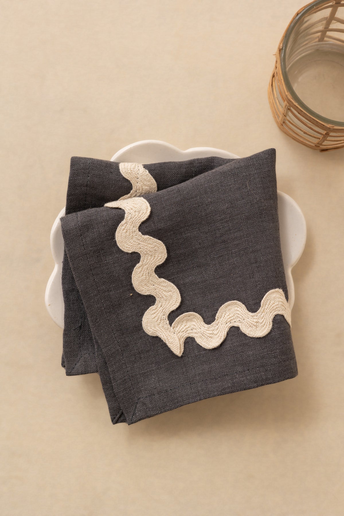 Linen Natural Lace Napkin
