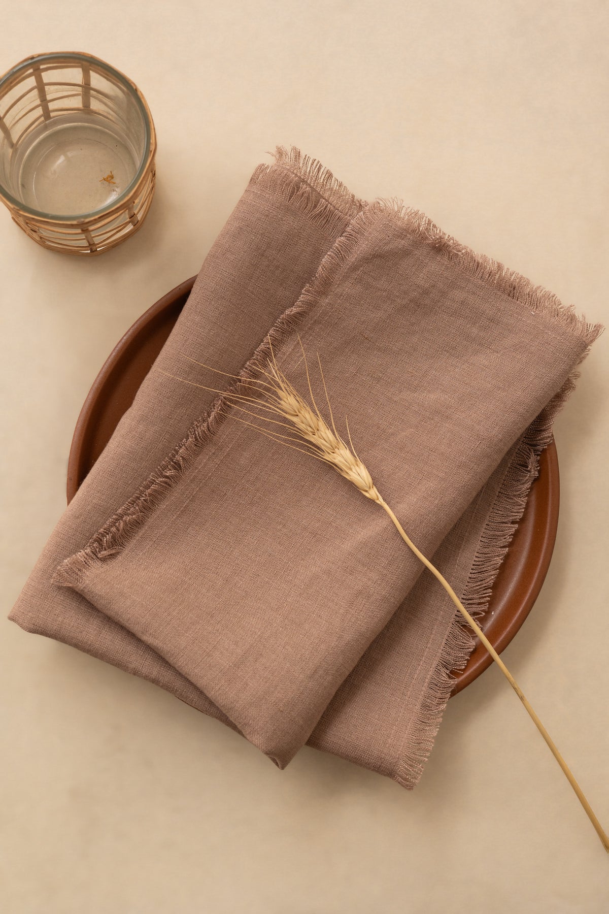 Linen Fringe Me Good Napkin Set