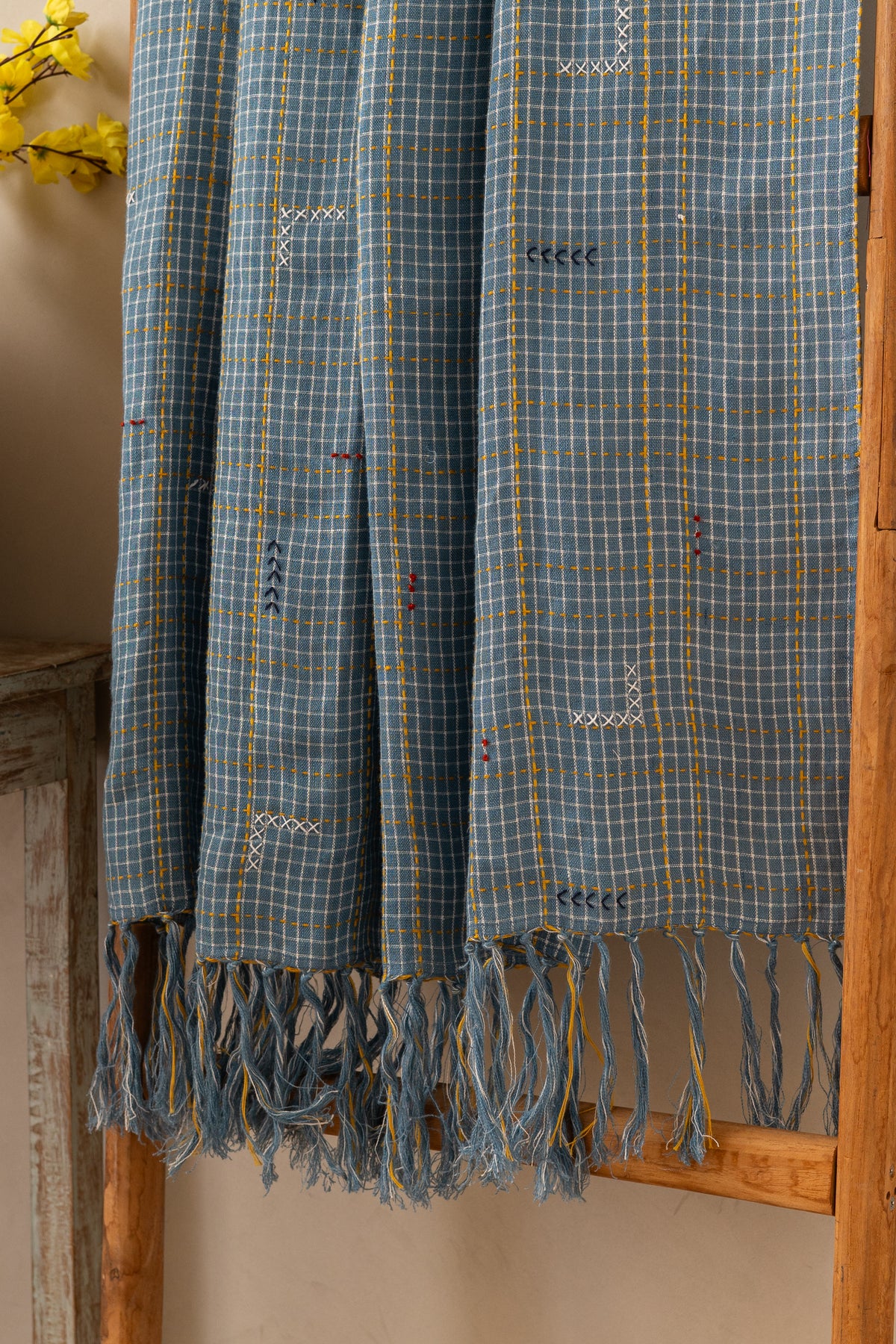 Linen Tetris Throw