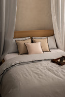 Linen Black Needled Duvet Cover