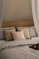 Linen Black Needled Duvet Cover