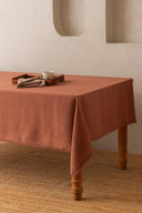 Linen Fringe Me Kantha Tablecloth