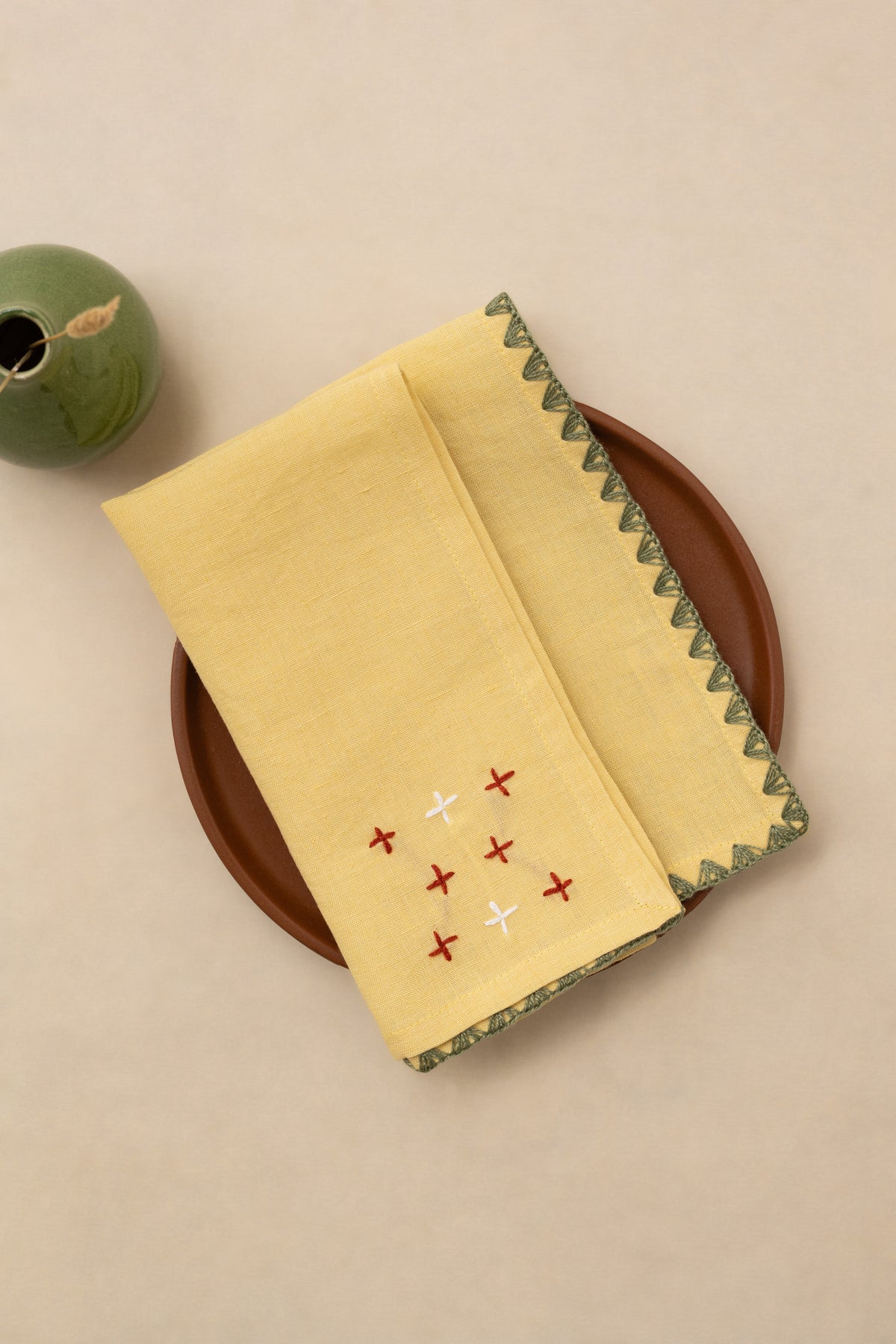 Linen Verge Napkin Set