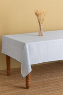 Linen Grey  Needled Tablecloth