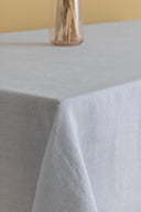 Linen Grey  Needled Tablecloth