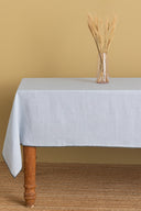 Linen Grey  Needled Tablecloth