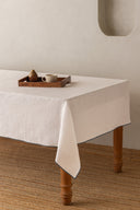 Linen Grey  Needled Tablecloth