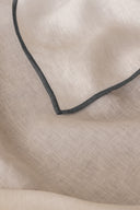 Linen Grey  Needled Tablecloth