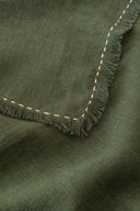 Linen Fringe Me Kantha Tablecloth