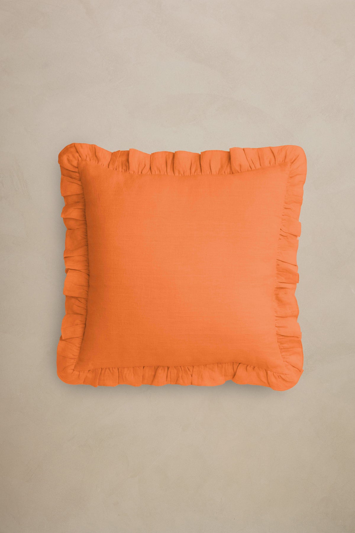 Linen Ruffle Medley Cushion Cover