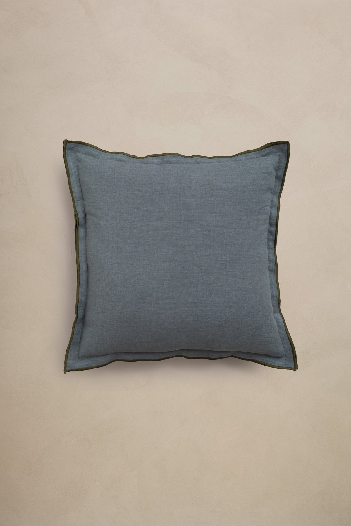 Linen Green Needled Cushion Cover