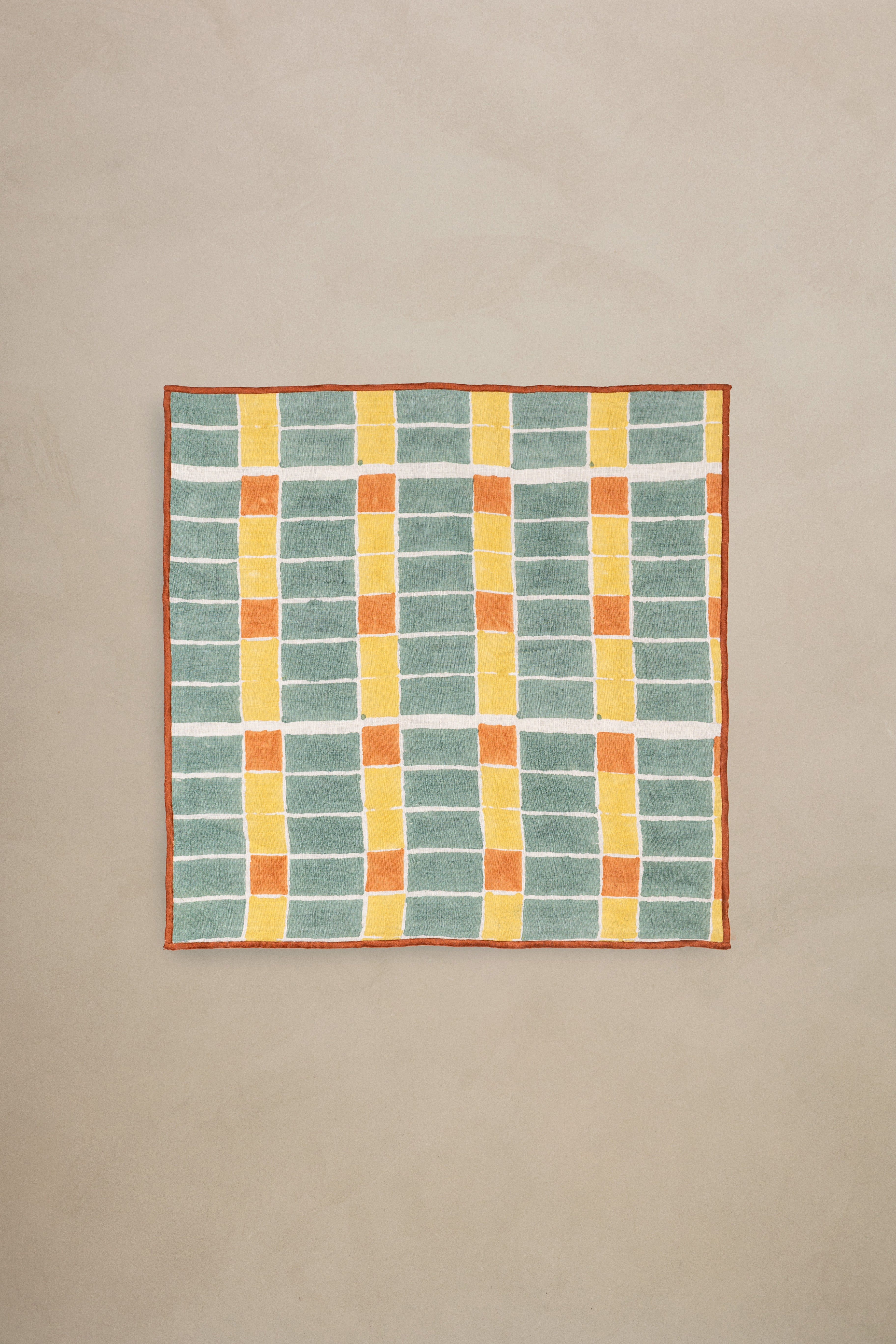 Linen Mosaic Napkin Set