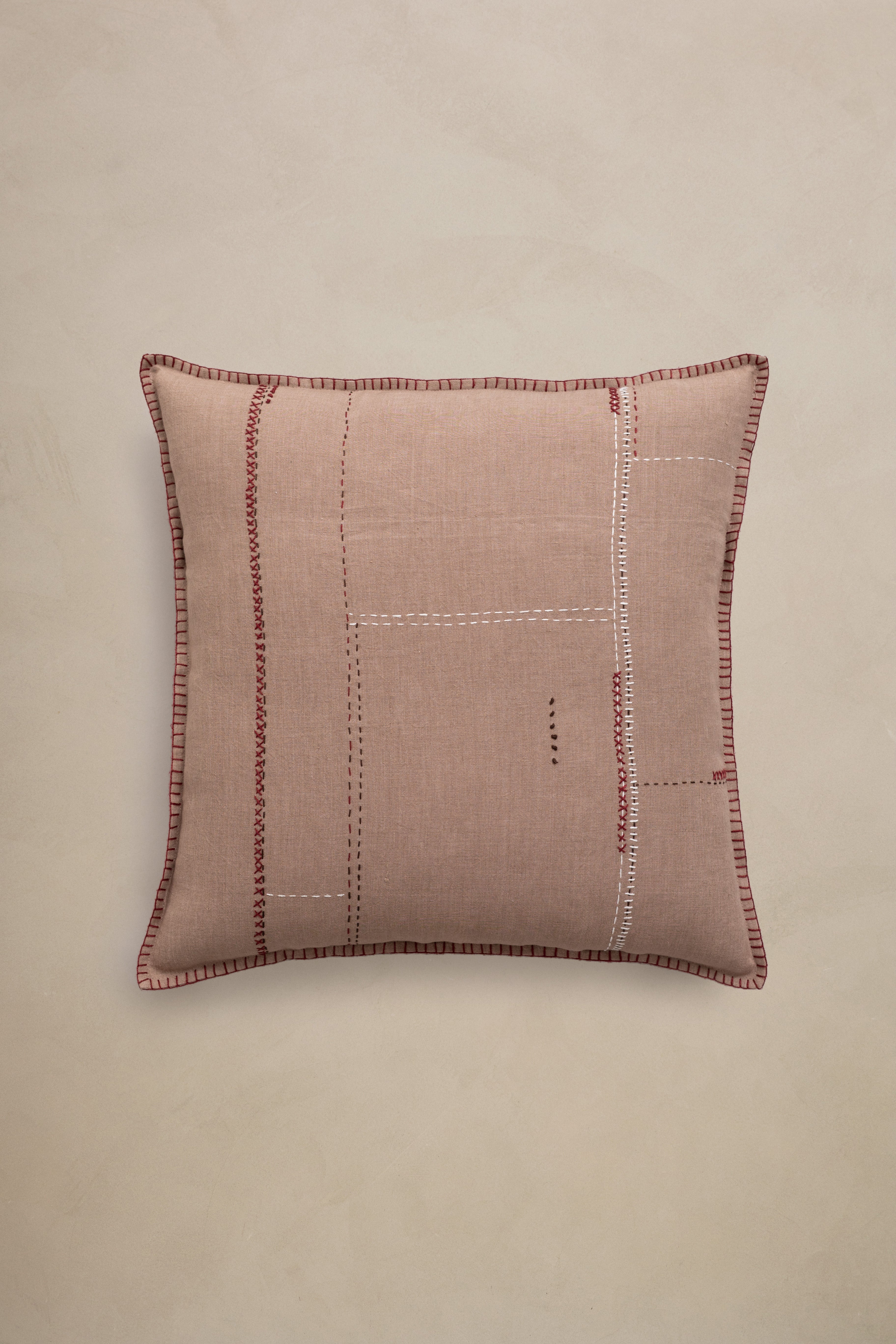 Linen Floret Cushion Cover
