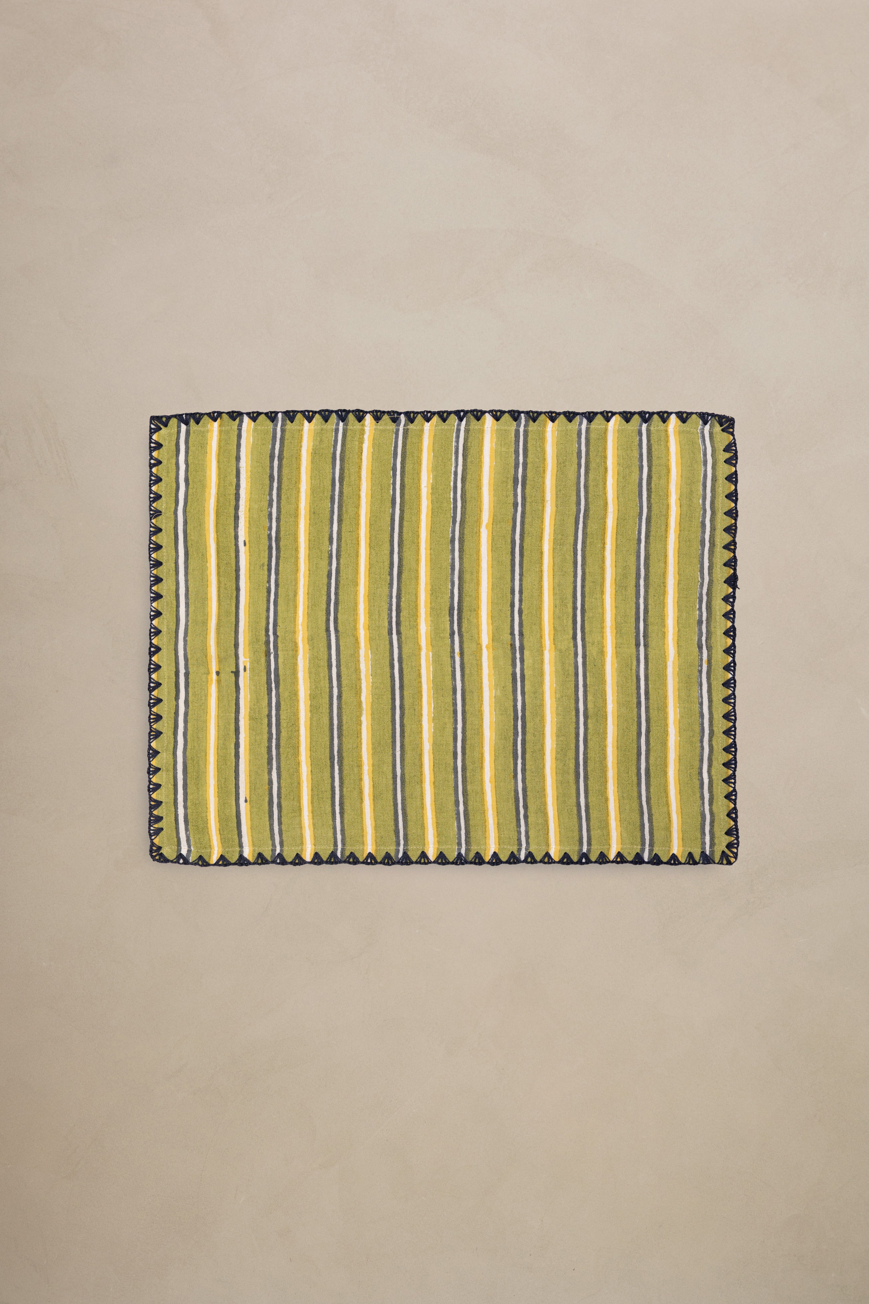 Linen Stria Placemat Set