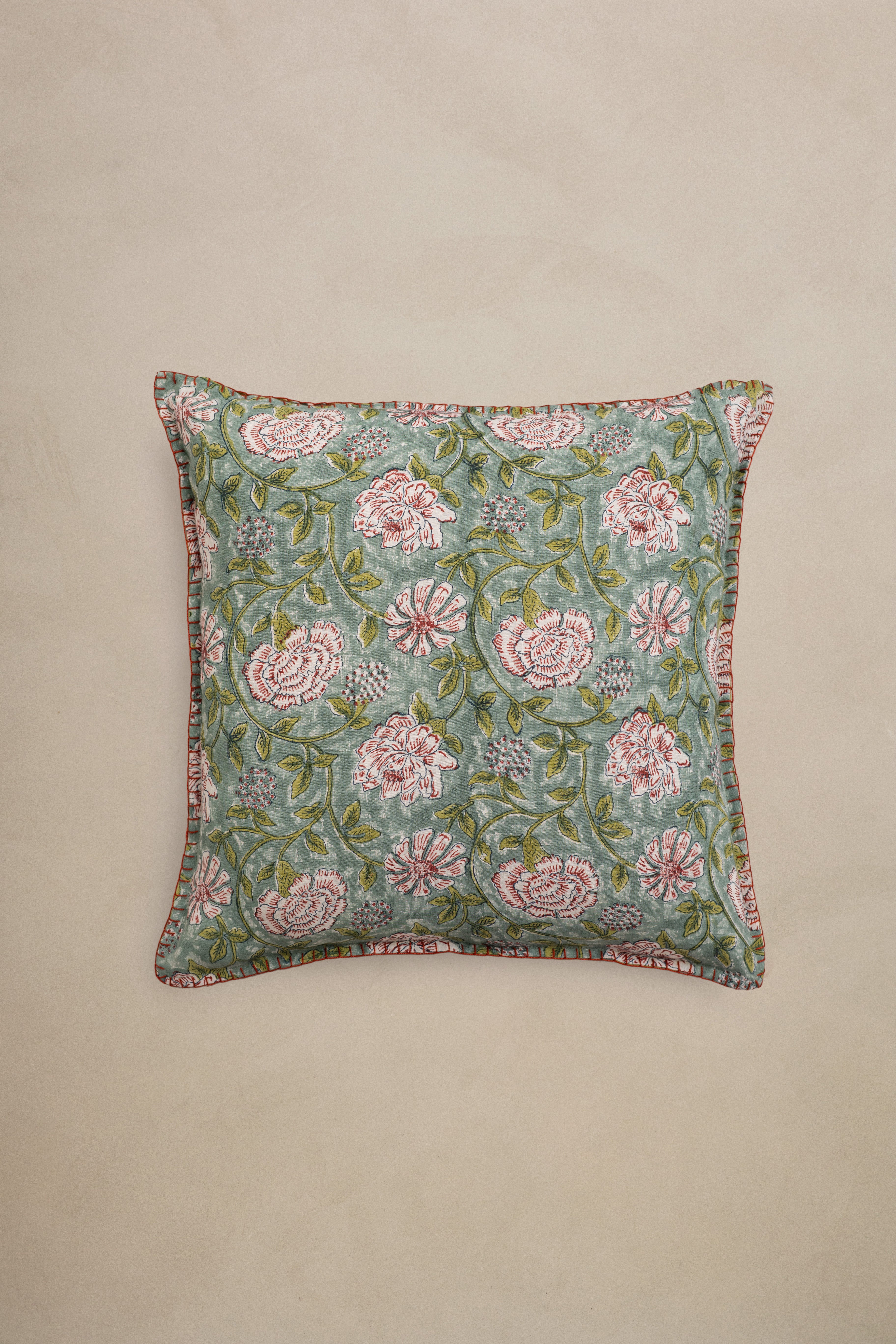 Linen Veridian Cushion Cover