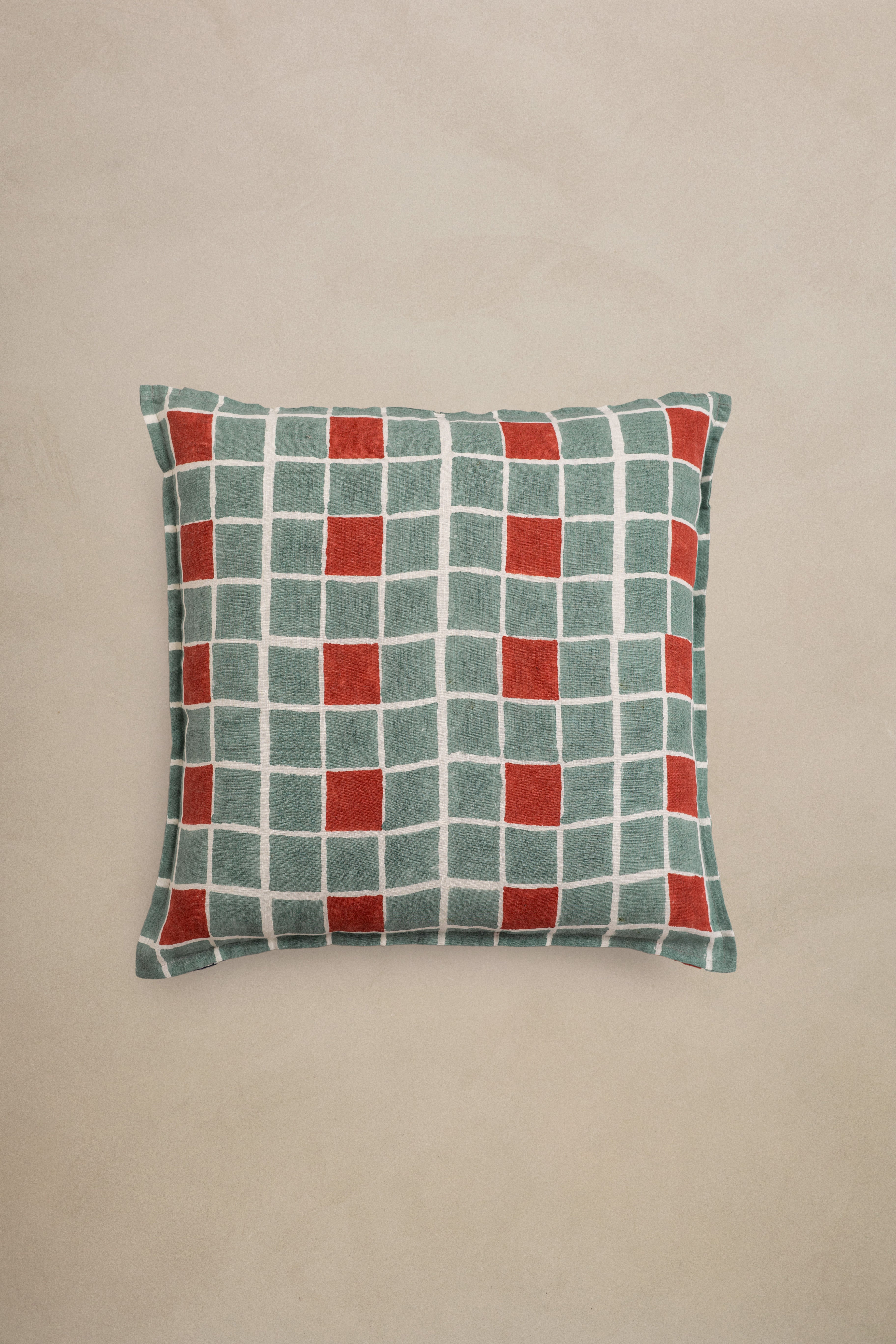 Linen Tessera Cushion Cover