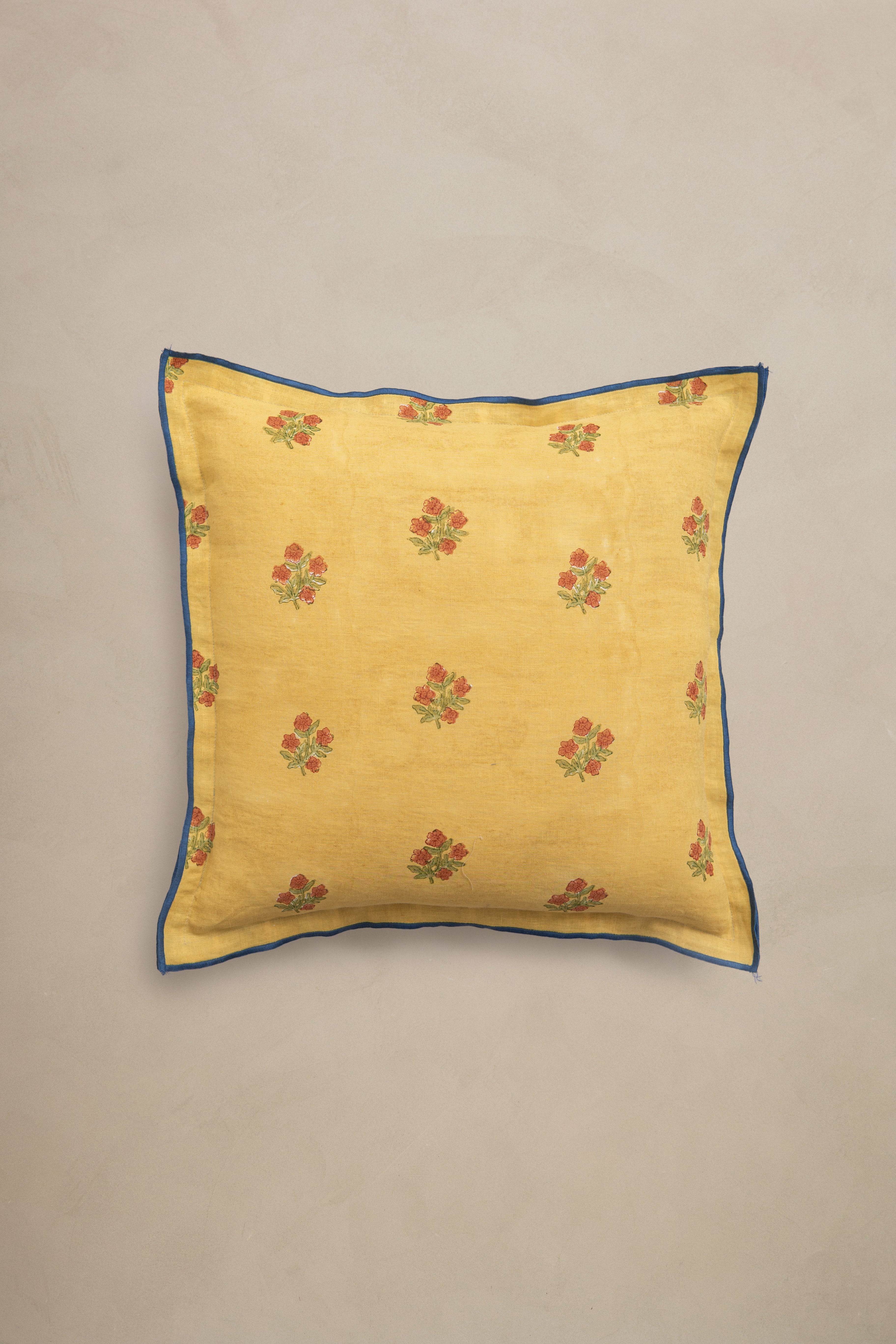 Linen Coral Cushion Cover