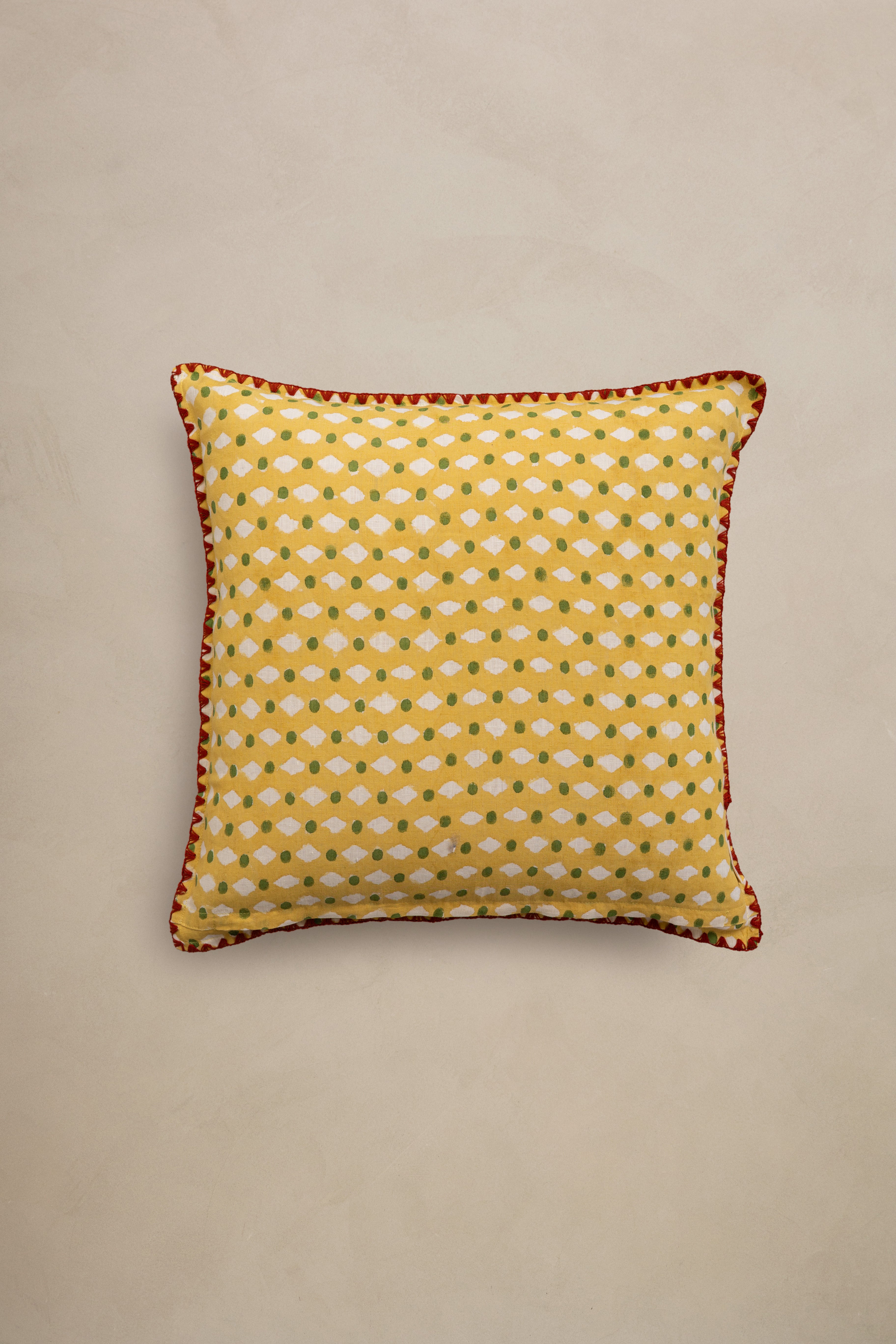 Linen Inlay Cushion Cover