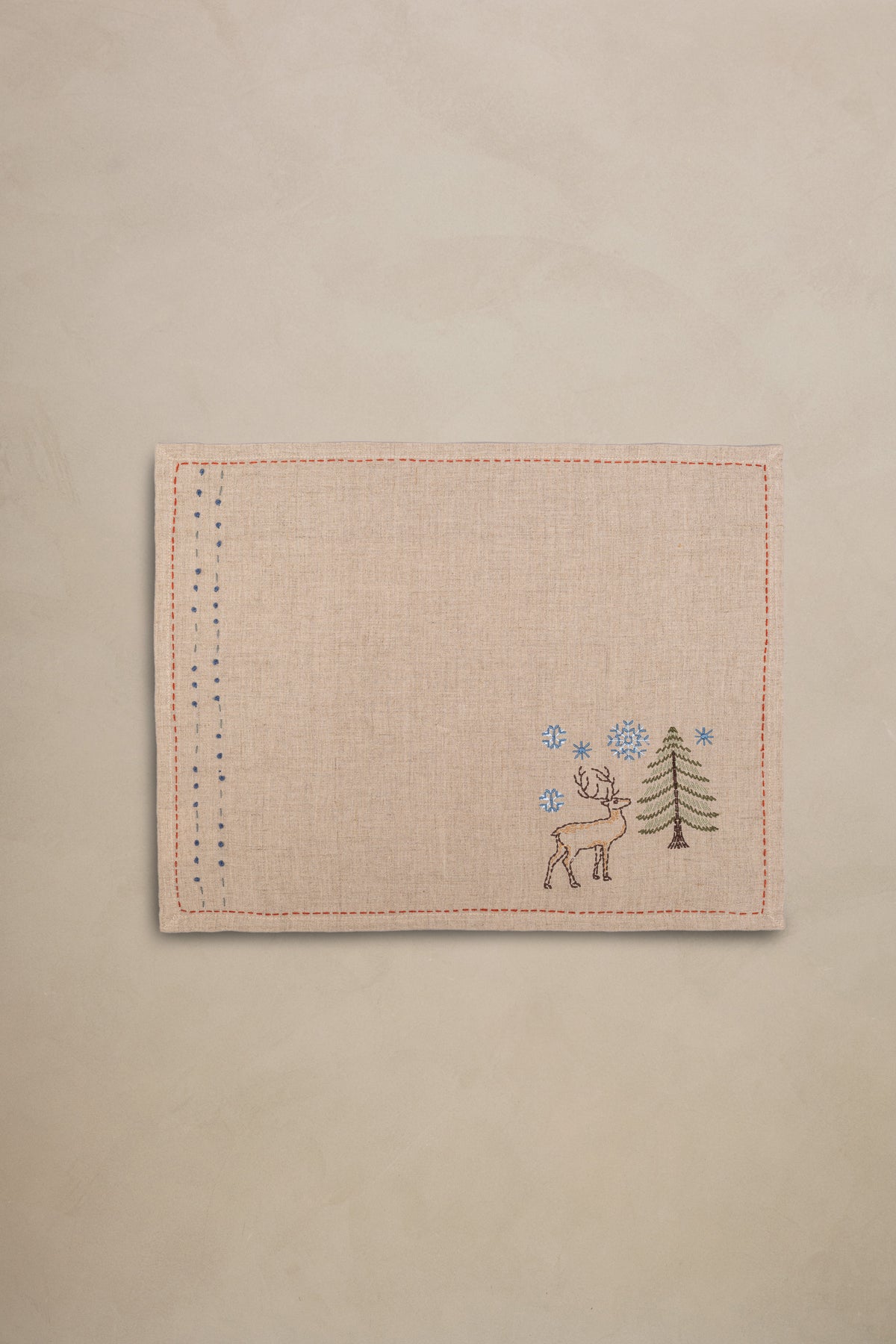 Linen Noel Placemat Set