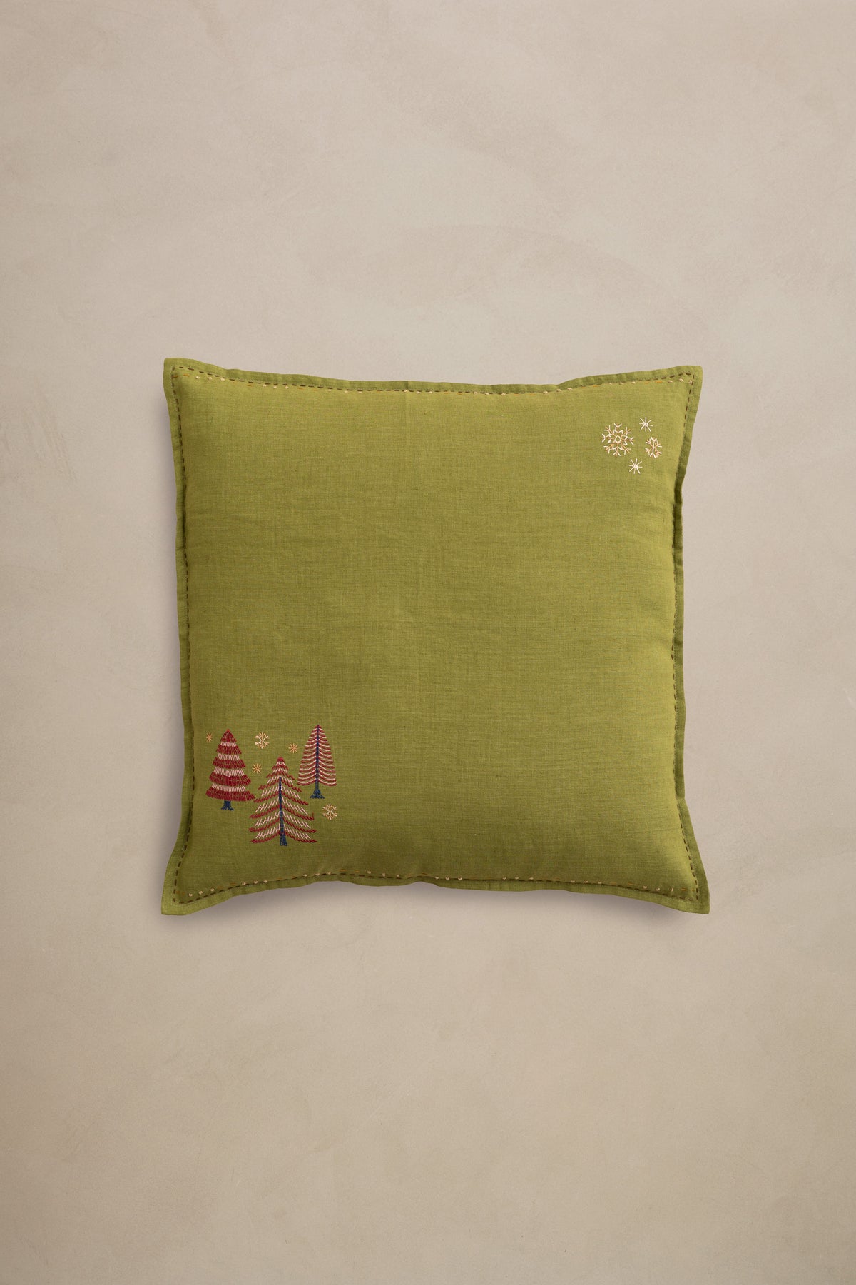 Linen Pinegrove Cushion Cover