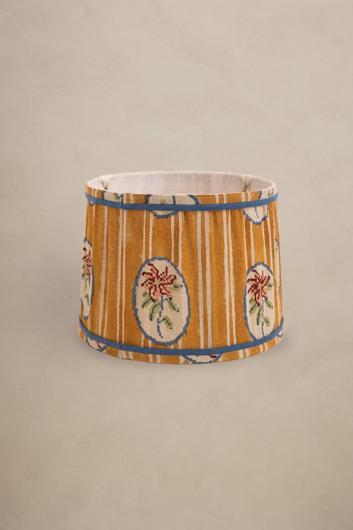 Linen Flora Lamp Shade