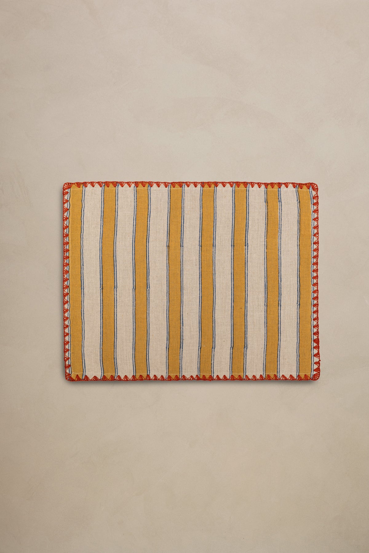 Linen Symmetry Placemat Set