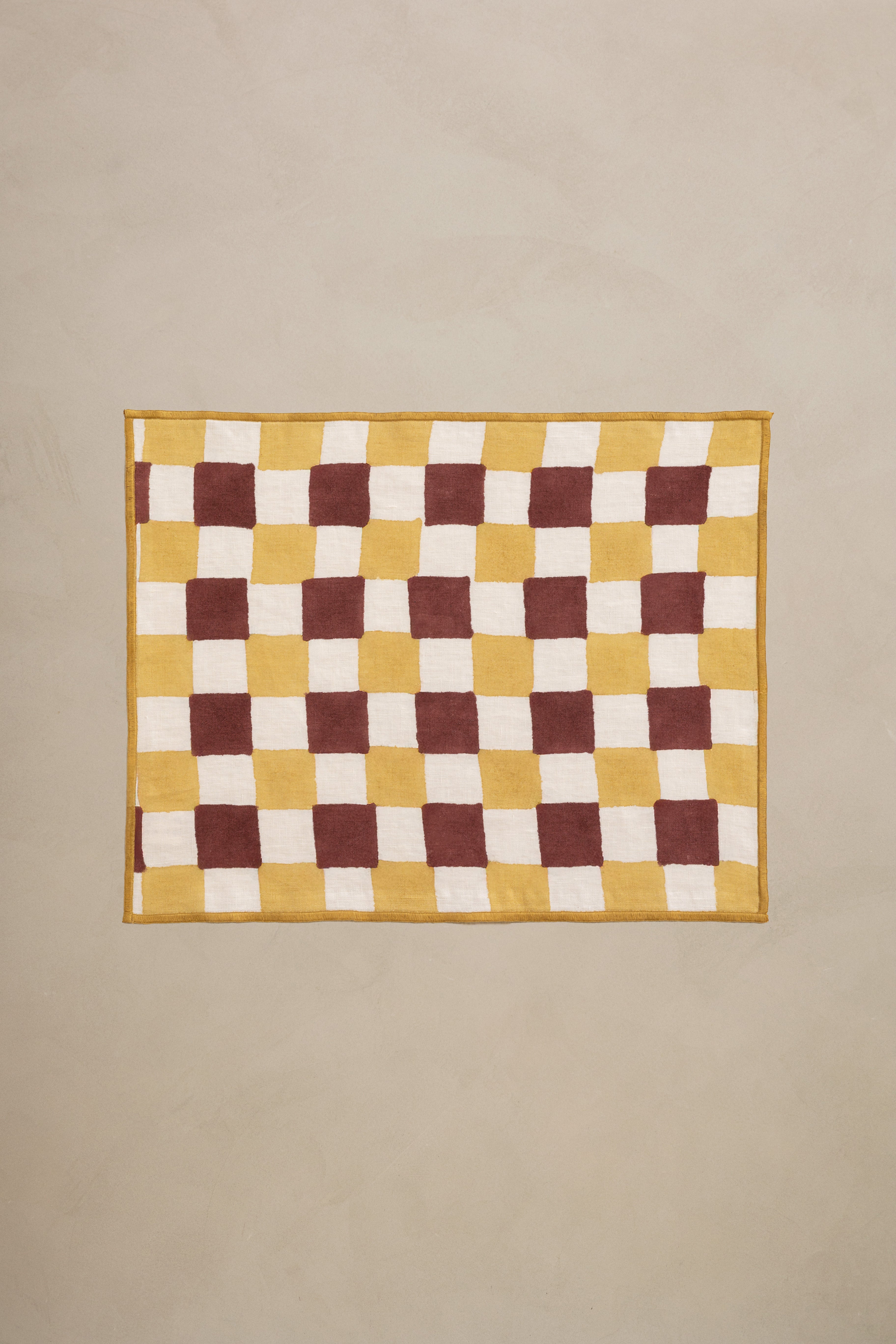 Linen Ochre Placemat Set