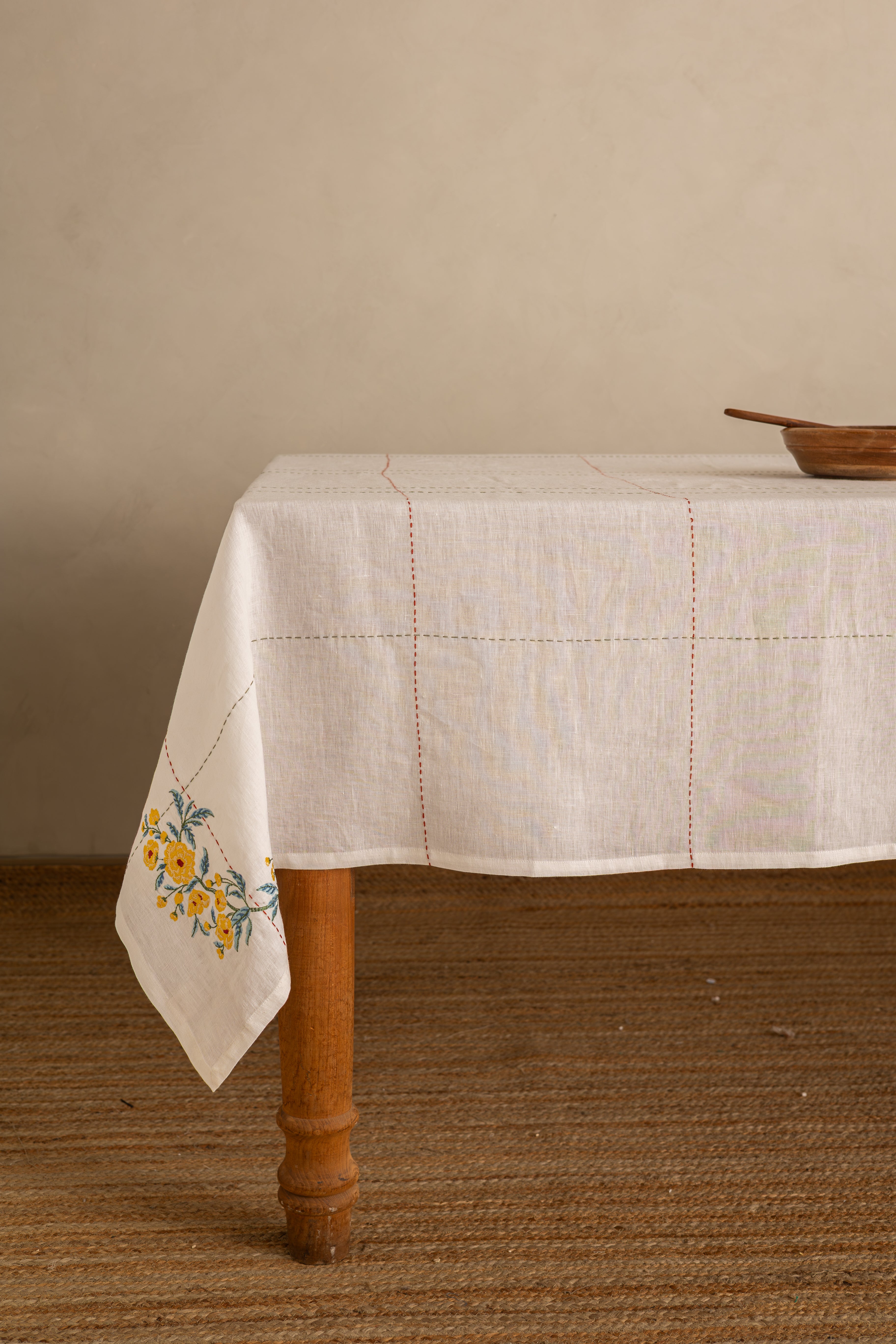 Linen Tendril Tablecloth
