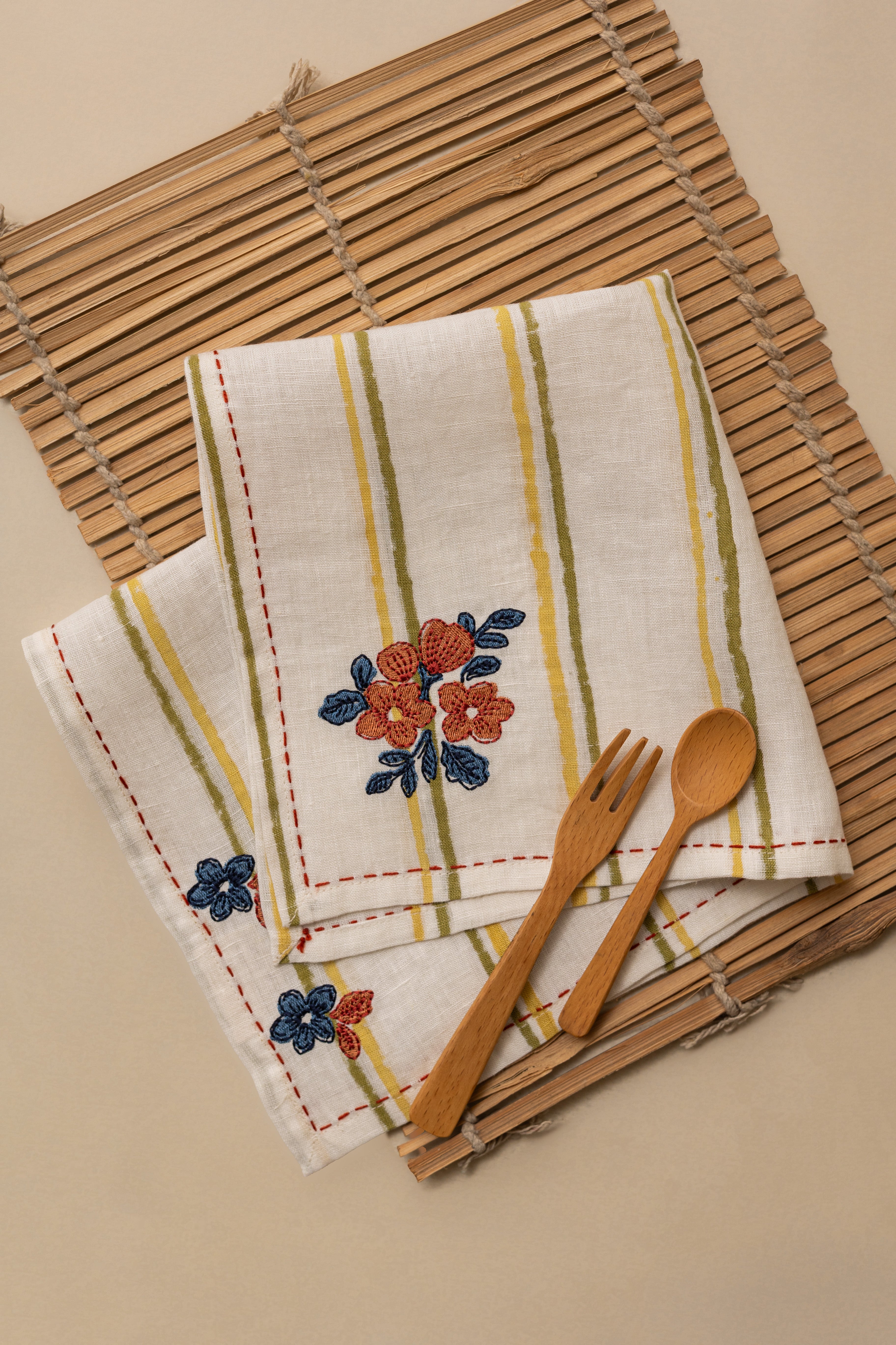 Linen Bloom Napkin Set