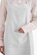 Linen Cross Back Apron