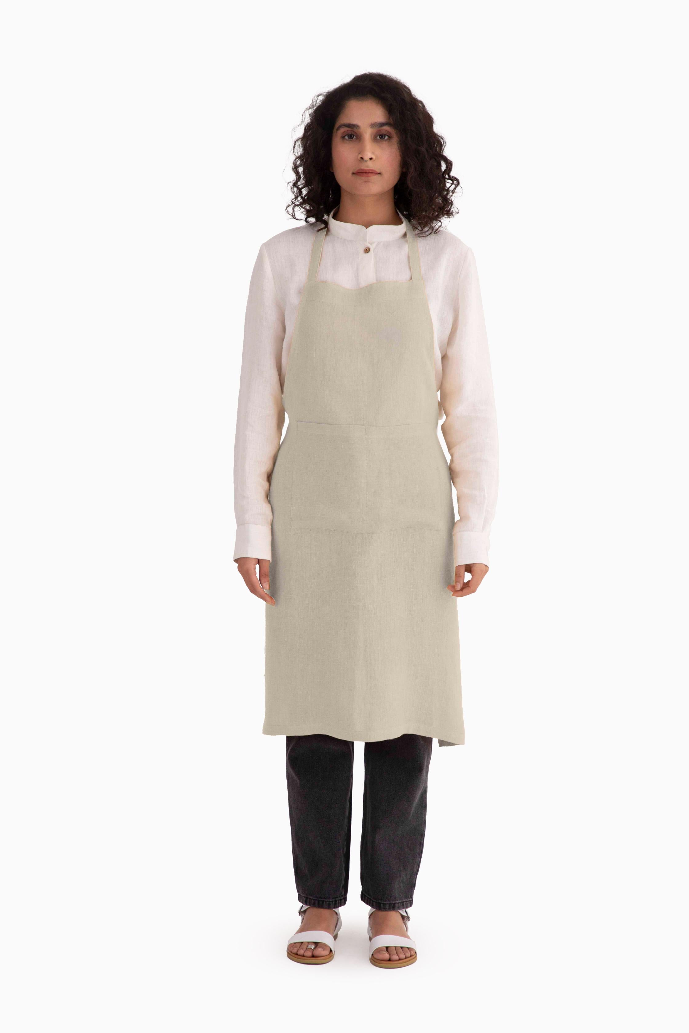 Linen Tie Knot Apron