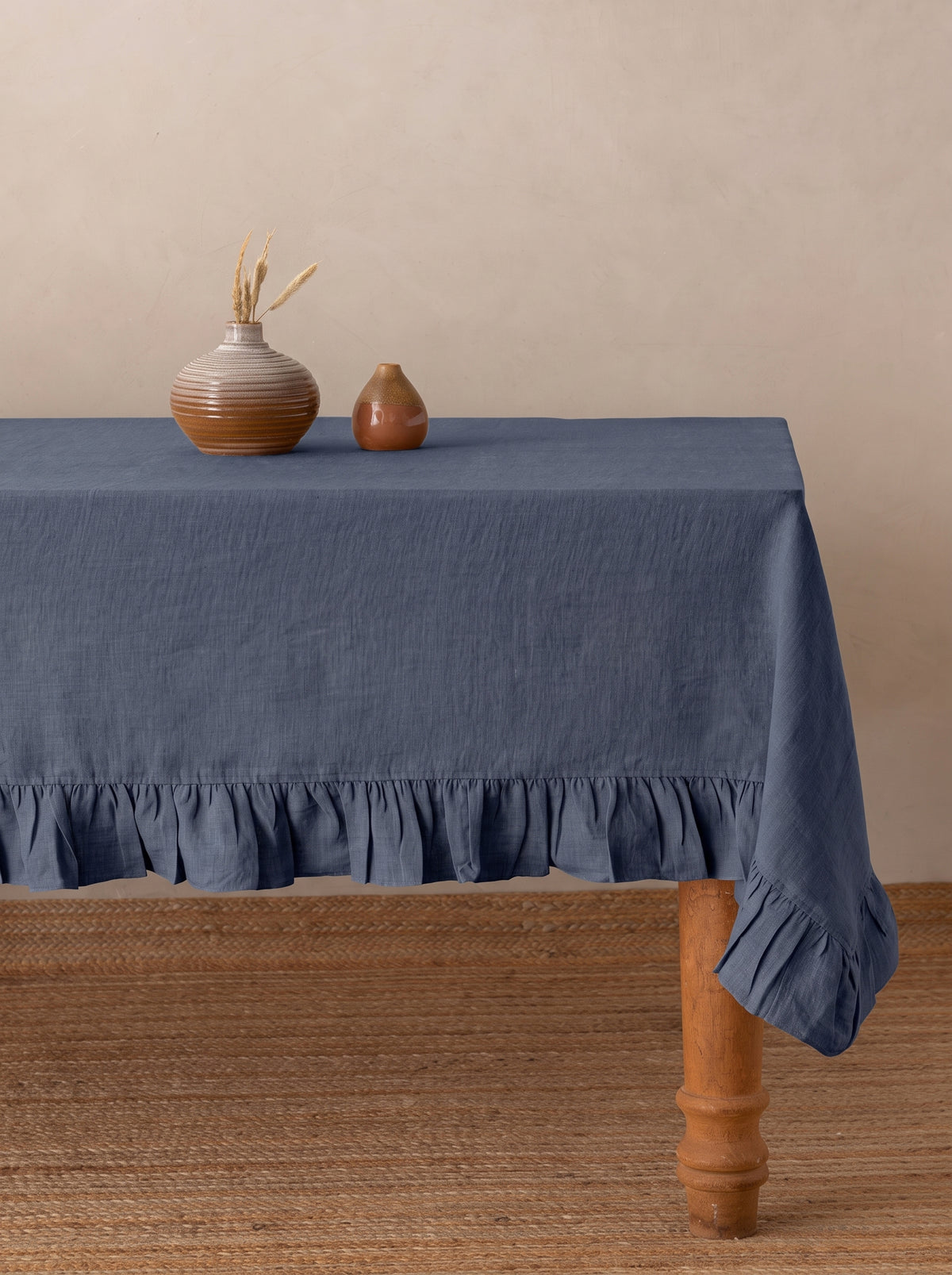 Linen Ruffle Medley Tablecloth
