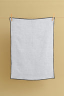 Linen Black Needled Kitchen Towel