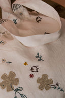 Linen Poetry Drawstrings Bags