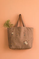 Linen Poetry Tote Bag